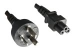 Netzkabel Argentinien Typ I auf C5, 0,75mm², Zulassung: UL de ARG, schwarz, Länge 1,80m