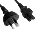 Napájecí kabel Čína typ I na C5, 0,75 mm², CHN 3pin/IEC 60320-C5, CCC, černý, délka 1,80 m