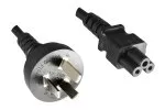 Napájací kábel Čína typ I na C5, 0,75 mm², 1,8 m CHN 3pin/IEC 60320-C5, CCC, čierny