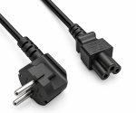 Netkabel Korea CEE 7/4 tot C5, 0,75mm², keurmerk: KTL, zwart, lengte 1,80m