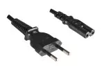 Power cable Brazil type C to C7, 0,75mm², INMETRO, black, length 1,80m