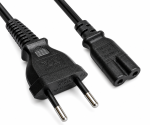 Cablu de alimentare Brazilia tip C la C7, 0,75mm², INMETRO, negru, lungime 1,80m