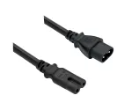 Prodlužovací napájecí kabel C8-C7, 0,75 mm², VDE, černý, délka 2,00 m