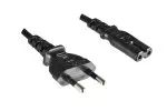 Power cable KOREA 2pin to C7, 0,75mm², approval: EK mark (KTL), black, length 1,80m