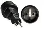 Power adapter Brazil CEE 7/3 to BRA type N 3pin plug, YL-0423