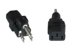 Power adapter America C13 female to NEMA 5-15P 3pin male type B, YL-1212