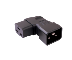Adaptador de red acodado de C19 a C20, YL-3318L-1 IEC 60320-C19/20 acodado lateralmente, derecha/izquierda