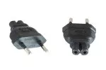 Power adapter, power adapter C7 to CEE 7/16 Euro plug type C