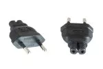 Adaptador de corriente, adaptador de red C7 a CEE 7/16 enchufe europeo tipo C