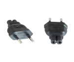 Adaptador de corriente, adaptador de red C7 a CEE 7/16 enchufe europeo tipo C