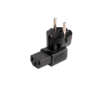 Adaptador de alimentación, adaptador de red Enchufe IEC C13 a enchufe de seguridad CEE 7/7 90