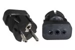 Adapter zasilania z gniazda Italy 3pin na wtyczkę CEE 7/7, YP-2245