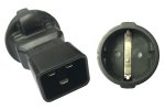 Power adapter, power adapter protective contact socket CEE 7/3 to C20