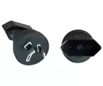 Power adapter Euro C1 2pin socket to AUS AS/NZS3112 2pin plug type I for Australia and China, YL-3622