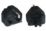 Stromadapter IEC 60320-C5 Mickey Maus auf UK Typ G (BS1363) Stecker, YL-6014