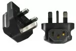 Power Adapter Power Adapter England C13 - UK Type G IEC 60320-C13 Bu. 90°/GBR BS1363 5A St., YL-6112L