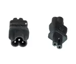 Adaptador de corriente, adaptador de red Enchufe Mickey Mouse C6 a C7 para aparatos pequeños