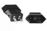 Power adapter America NEMA 1-15P male to Europlug EN50075 female, YL-1122