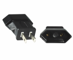 Virtasovitin Amerikka NEMA 1-15P -pistoke Europlug EN50075 -pistorasiaan, YL-1122