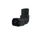 Netzadapter C13 auf C14 gewinkelt, YL-3212L-2 IEC 60320-C13/14 horizontal gewinkelt, oben/unten