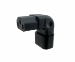 Adaptador de red acodado de C13 a C14, YL-3212L-2 IEC 60320-C13/14 acodado horizontal, superior/inferior