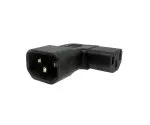 Kotni omrežni adapter C13 na C14, YL-3212L IEC 60320-C13/14 kotni, levo/desno