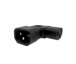 Adaptador de red acodado de C13 a C14, YL-3212L IEC 60320-C13/14 acodado lateralmente, izquierda/derecha