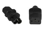 Power adapter, power adapter cold plug C13 to C6 Mickey Mouse