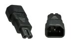 Stromadapter, Netzadapter Kleingerätestecker C7 auf C14 Kaltgerätestecker