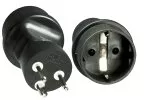 Adaptateur de courant Danemark CEE 7/3 sur DNK type K CEE 7/3 femelle/DNK 3pin type K mâle, YL-2623