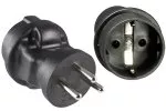 Stromadapter Israel CEE 7/3 Buchse auf ISR Typ H 3pin Stecker, YL-4823
