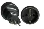 Stromadapter Italien CEE 7/3 Buchse auf ITA 3pin Stecker Typ L, YL-4523