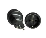 Toiteadapter Itaalia CEE 7/3 pistikupesa ITA 3-poolse pistiku tüübile L, YL-4523