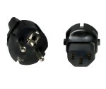 Adaptador de corriente, adaptador de red Enchufe IEC C13 a enchufe de seguridad CEE 7/7 (Schuko)