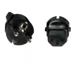 Netzadapter Kaltgerätestecker C13 auf CEE 7/7