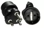 Power adapter South Africa/India CEE 7/3 female to ZAF 3pin male type M, YL-8023