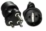 Adaptor de alimentare Africa de Sud/India CEE 7/3 priză CEE 7/3 la fișa ZAF cu 3 pini tip M, YL-8023