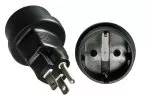 Adaptateur de courant Amérique CEE 7/3 femelle sur NEMA 5-15P 3pin mâle type B, YL-1223