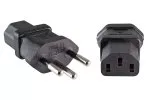 Power adapter Switzerland IEC 60320-C13 3 pin male to CHE type J 10A, Swiss standard SEV1011, YL-4612