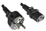 Netzkabel Europa CEE 7/7 auf C13