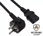Netzkabel mit einem extra großen Querschnitt 1,5mm²,
