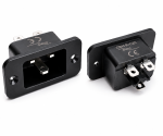 DINIC IEC 60320-C20 Einbaubuchse zum Schrauben, 16 A, 250 V~, Bulk Verpackung