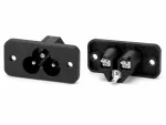 DINIC IEC 60320-C6 Einbaubuchse zum Schrauben, 2,5 A, 250 V~, Bulk Verpackung