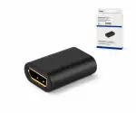 Connettore DINIC DisplayPort 1.2, 4K60Hz nero, scatola DINIC con foro Euro