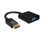 DINIC Adapter DisplayPort male to VGA female, black, length 0.15m, blister pack