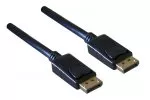 Câble DisplayPort, 2x DP mâle, normalisé VESA, version 1.3, 5K3K, noir, longueur 2,00m, DINIC Polybag