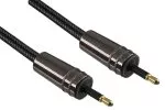 Premium Toslink-kabel minikontakt till kontakt, Dubai Range, svart, 2,00 m