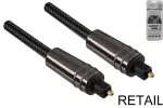 Premium Toslink-kabel, hane till hane, Dubai Range, svart, DINIC-blister, längd 5,00 m