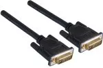 DVI-Digital Dual Link-kabel, 24+1 hann/hann, gullbelagte kontakter, multiskjermet, svart, lengde 2,00 m, blisterpakning