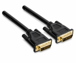 DVI-Digital Dual Link Kabel, 24+1 Stecker / Stecker, vergoldete Kontakte, mehrfach geschirmt, schwarz, DINIC Polybag, 2,00m